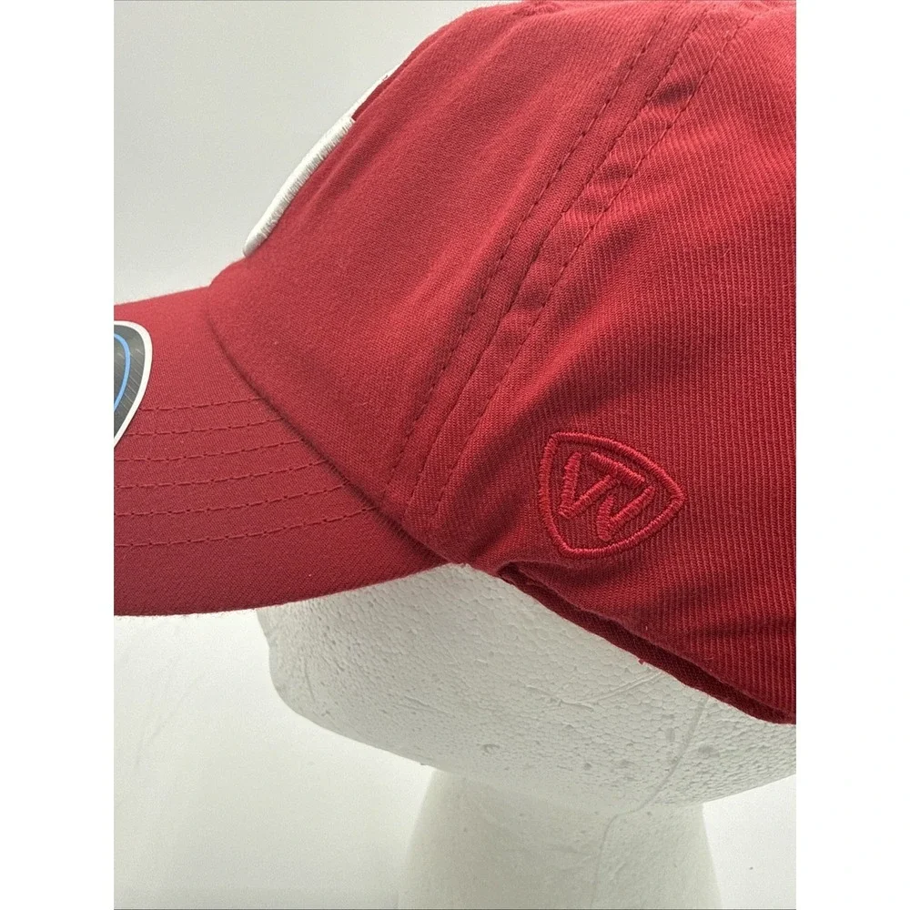 Oklahoma Sooners Men's Top of the World Crimson Staple Adjustable Hat Cap‎